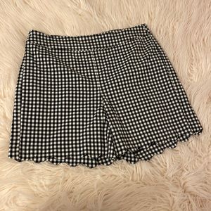 Never worn black and white check shorts by Zac & Rachel.